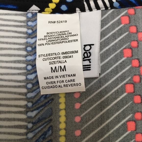 Bar III Vessi Swimsuit Cover-Up - Size M - New With Tag - Picture 3 of 6